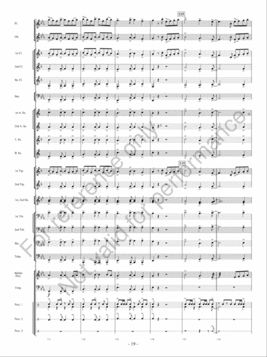 The Winds Of Change Concert Band scores gallery preview page 20