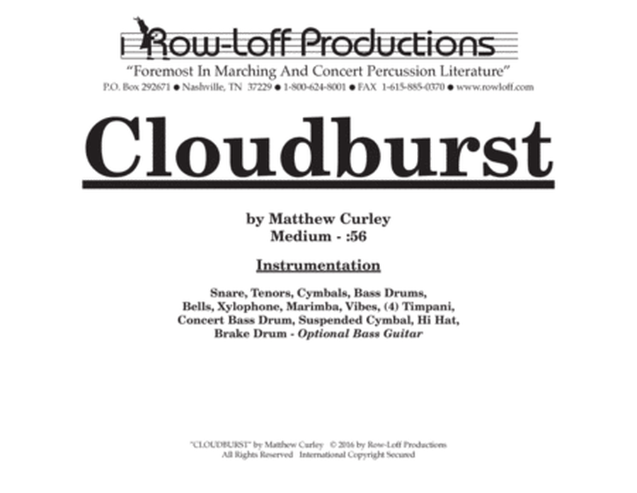 Cloudburst w/Tutor Tracks