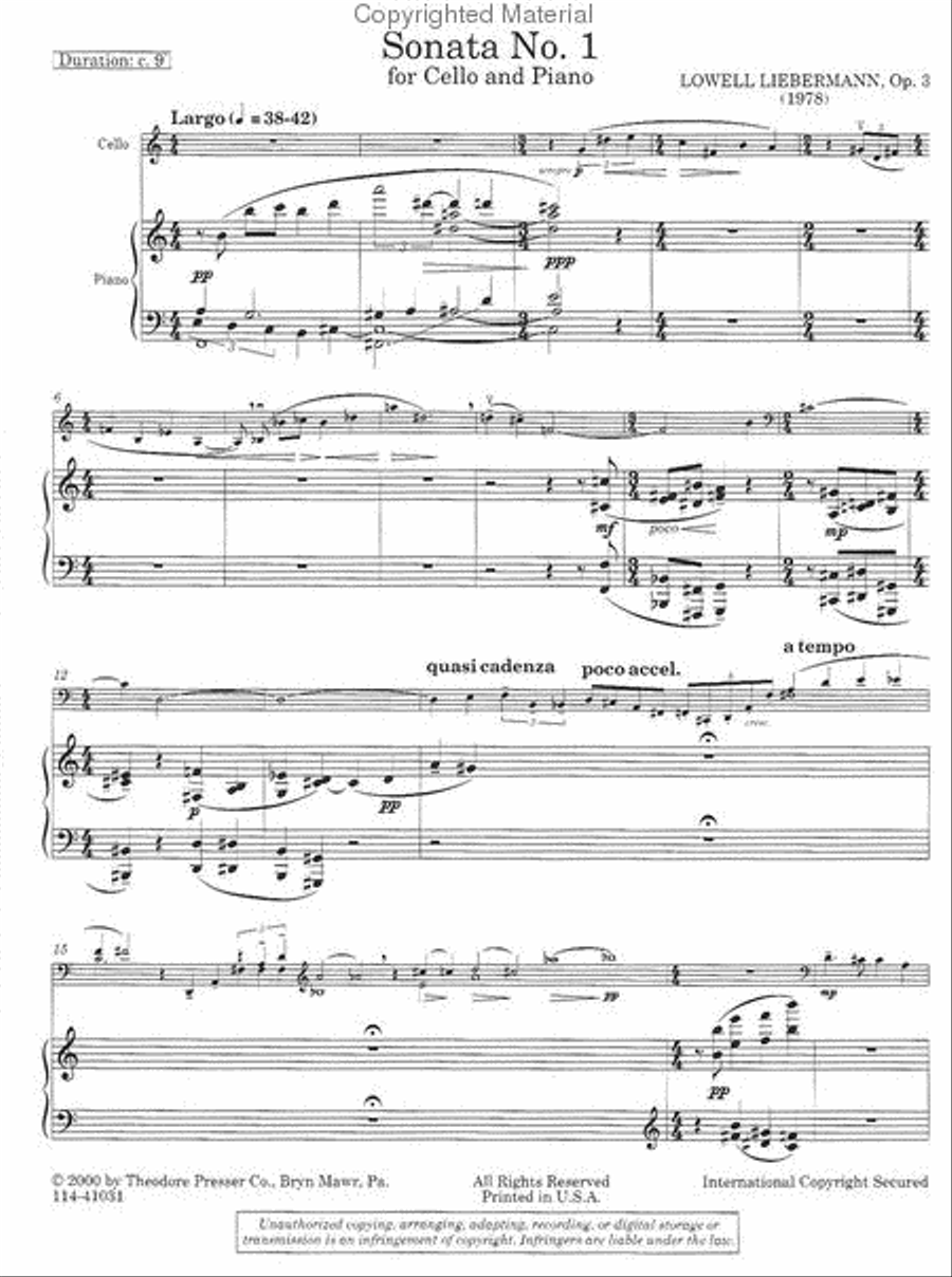 Sonata No. 1 Chamber Music scores gallery preview page 2