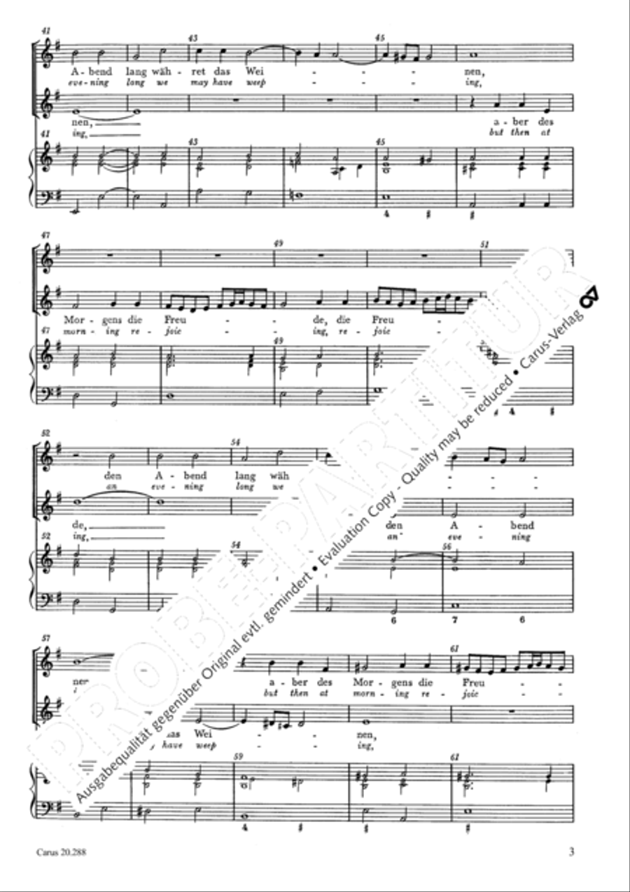O holy ones, sing praise to the lord god (Ihr Heiligen, lobsinget) SA scores gallery preview page 4