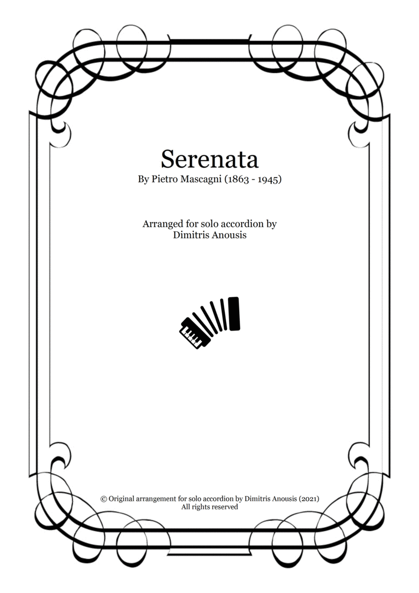 Serenata by Pietro Mascagni - Amazing solo accordion arrangement image number null