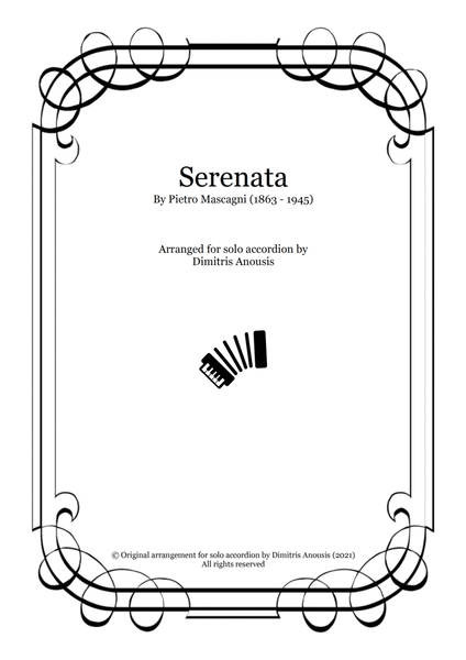 Serenata by Pietro Mascagni - Amazing solo accordion arrangement image number null