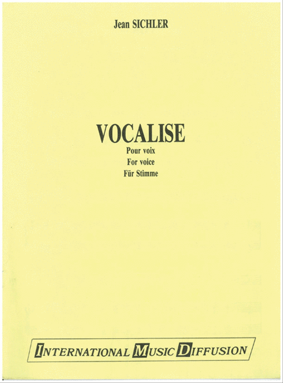 Vocalise Voice - Sheet Music