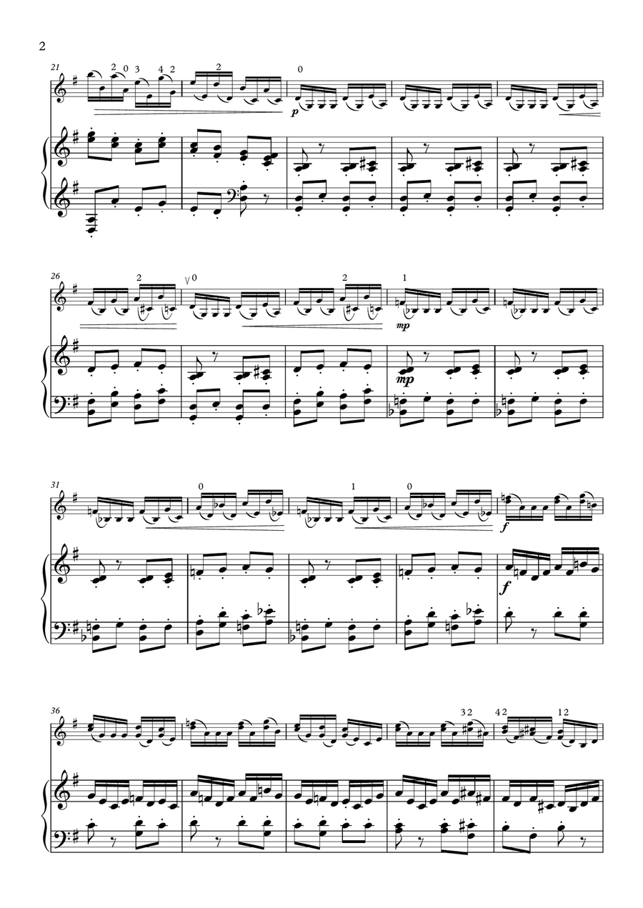 Ravel Toccata from Le Tombeau de Couperin Violin Solo scores gallery preview page 2
