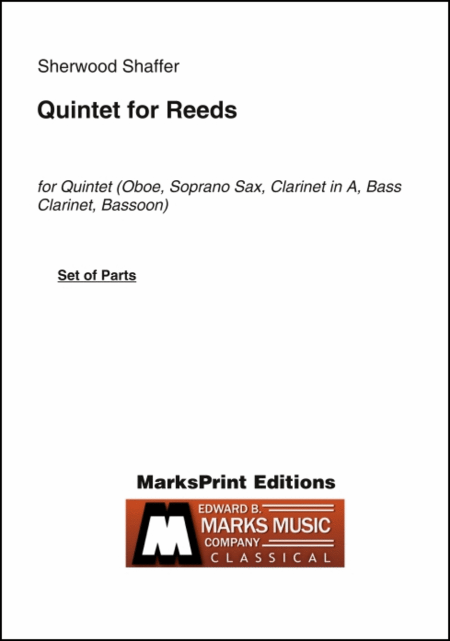 Quintet for Reeds Woodwind Ensemble scores gallery preview page 1