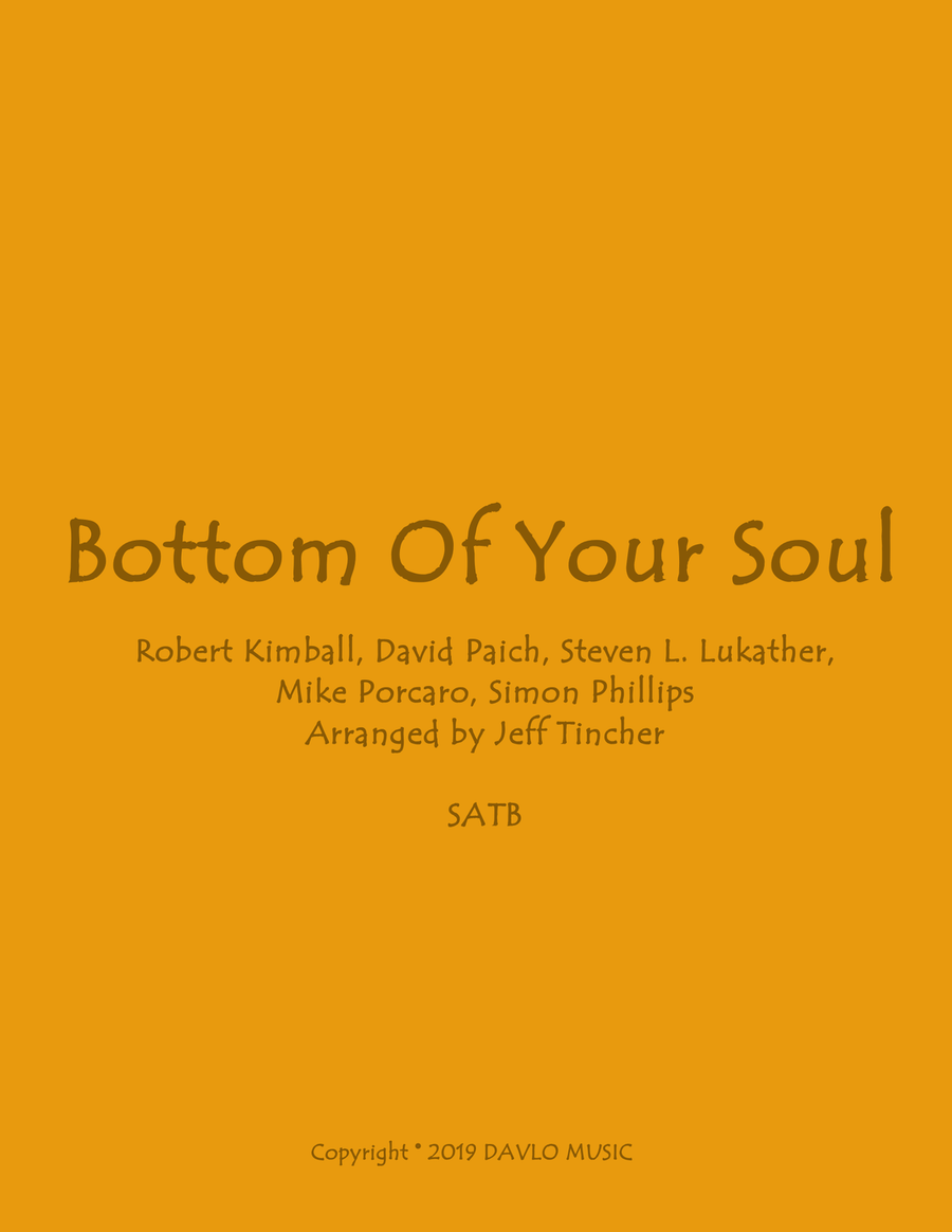 Bottom Of Your Soul 4-Part scores gallery preview page 1