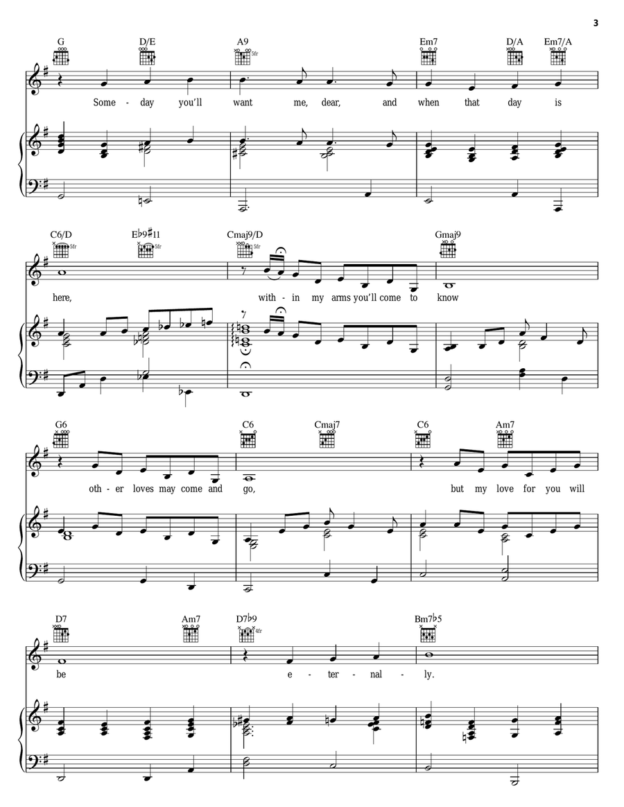 There's Always Me Piano, Vocal, Guitar scores gallery preview page 3