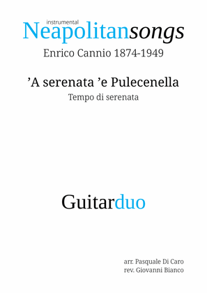 Book cover for ’A serenata ’e Pulecenella