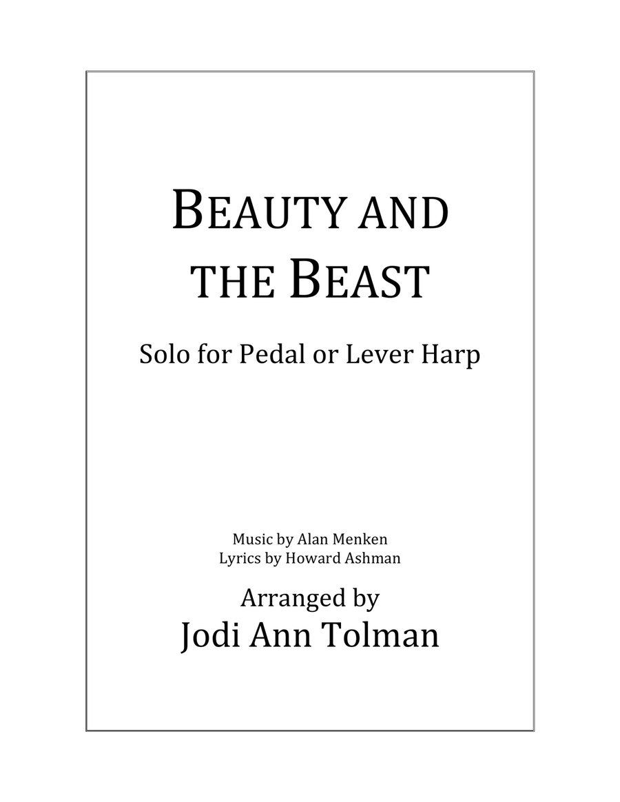 Beauty And The Beast Harp scores gallery preview page 1