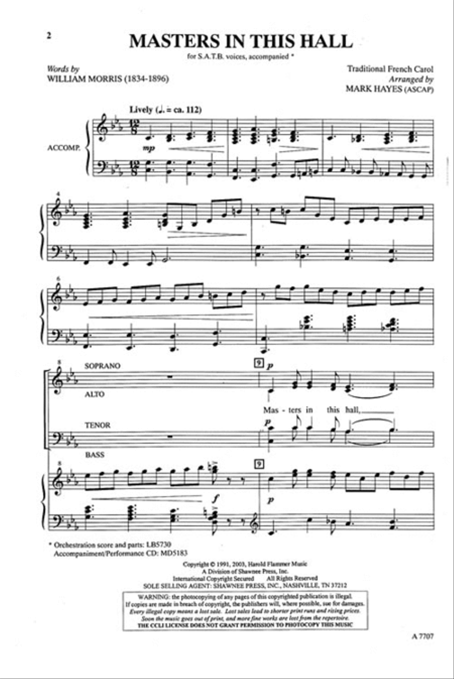 Masters in This Hall Masters in This Hall 4-Part scores gallery preview page 2