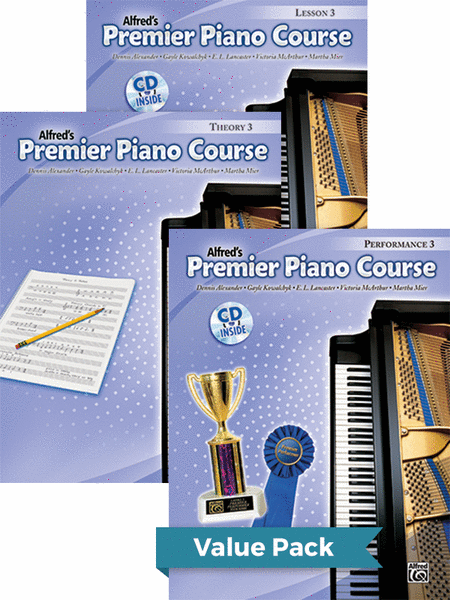 Premier Piano Course, Lesson, Theory & Performance 3 2012 (Value Pack)