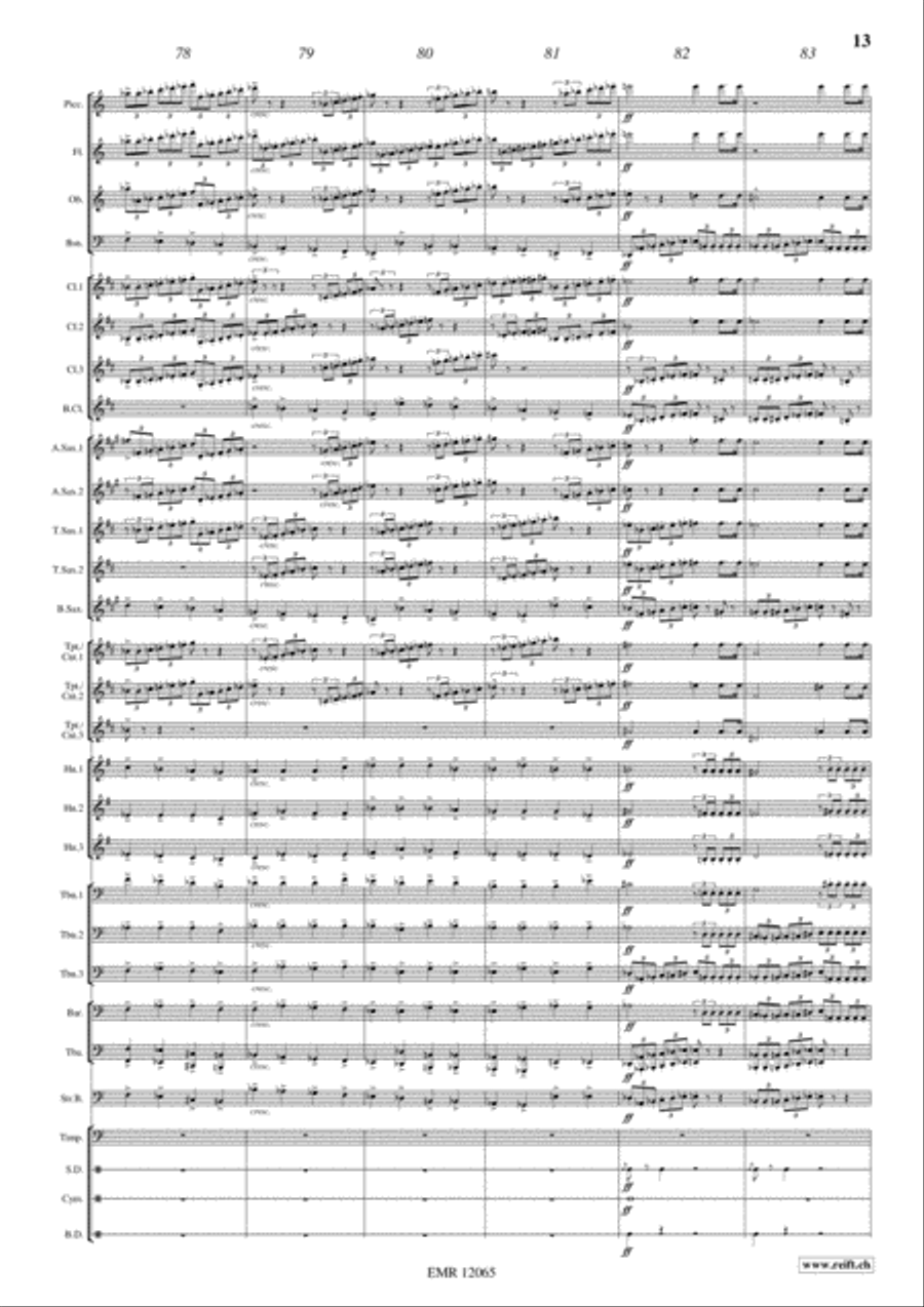 Lyon Concert Band scores gallery preview page 14