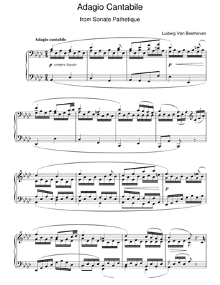 Adagio Cantabile From Sonate Pathetique Op. 13, Theme From The Second Movement