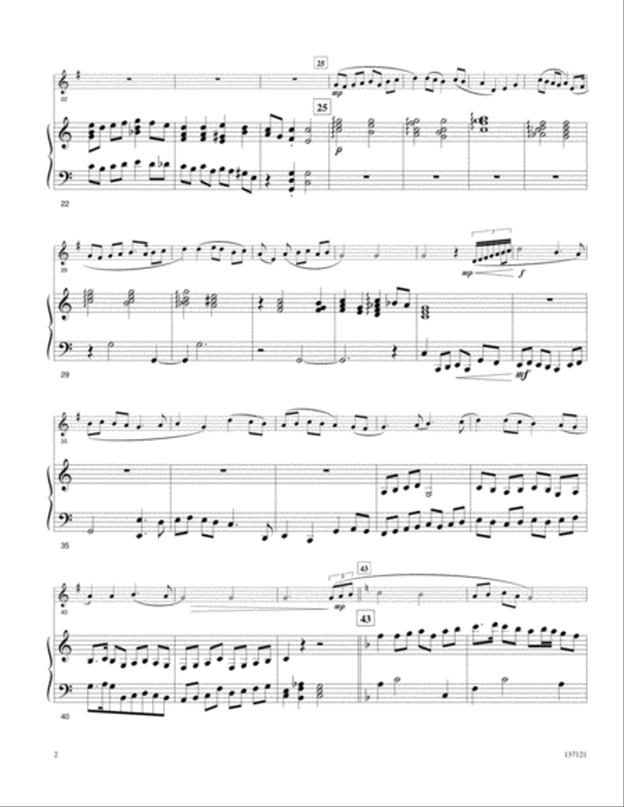 Simple Gifts Horn Solo scores gallery preview page 2