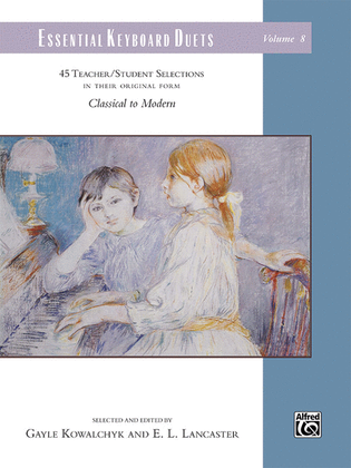 Book cover for Essential Keyboard Duets, Volume 8