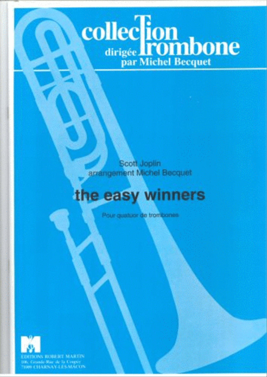 The Easy winners by Scott Joplin Trombone Quartet - Sheet Music