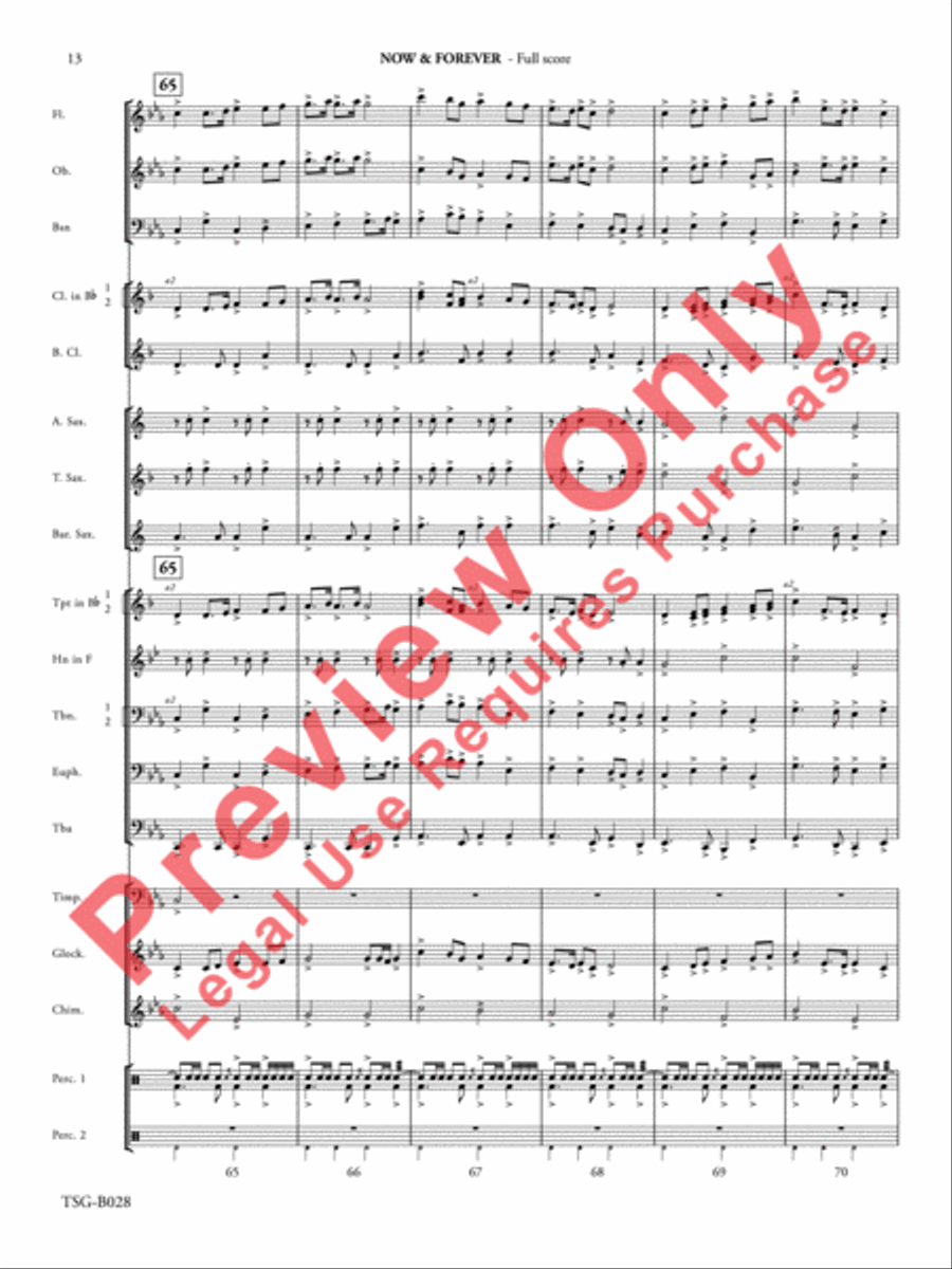 Now & Forever Now & Forever Concert Band scores gallery preview page 14