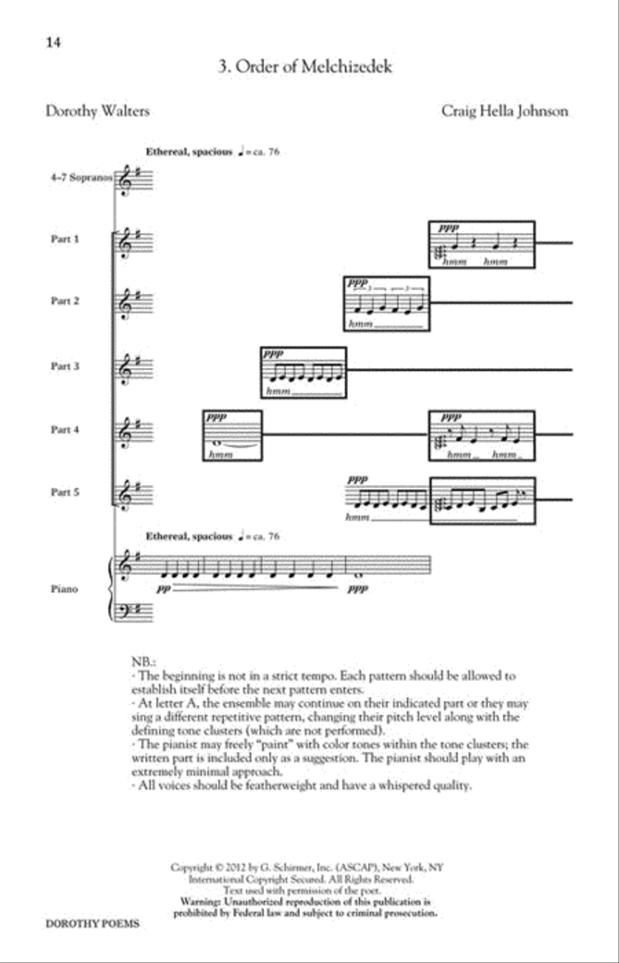 Dorothy Poems SSAA scores gallery preview page 4
