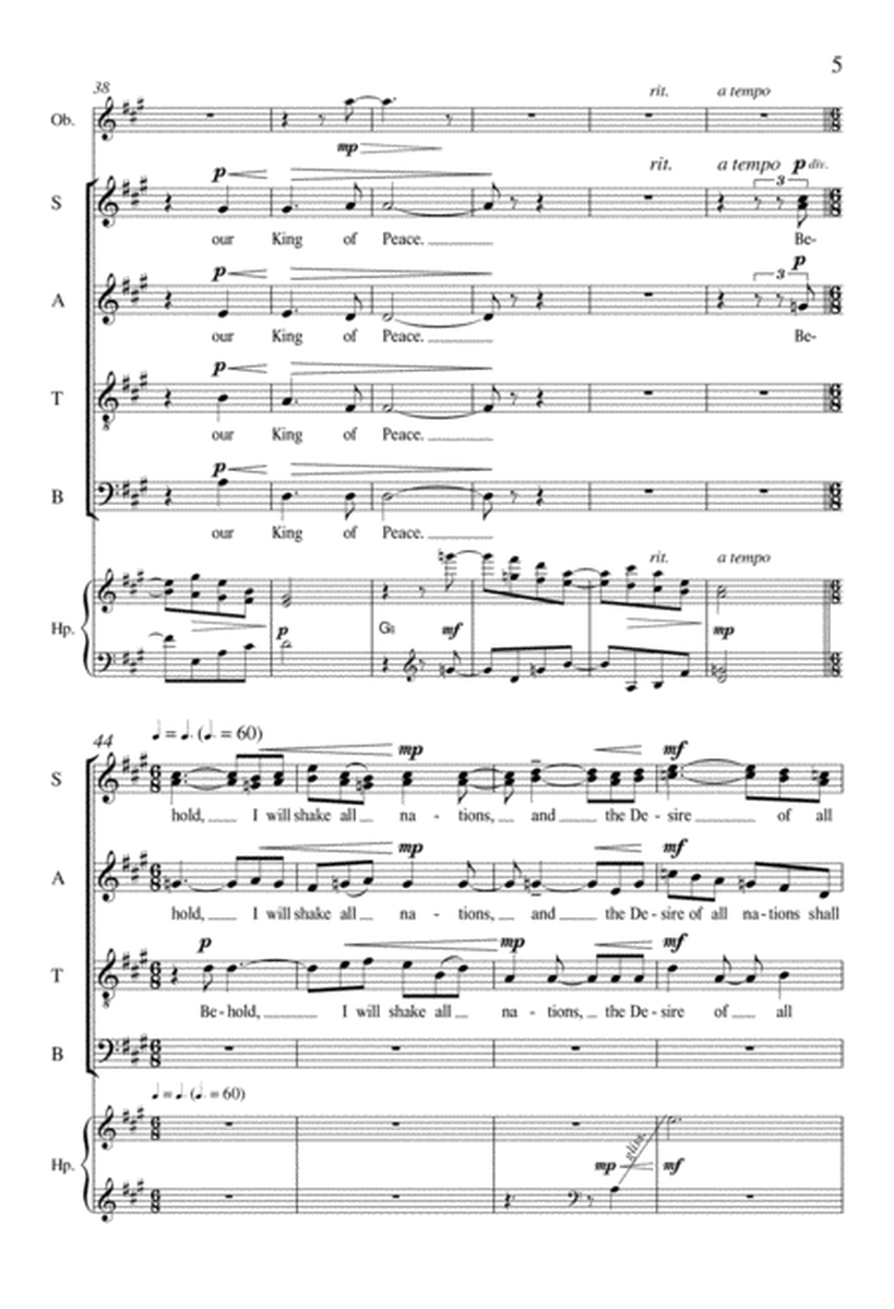 O Come, Desire of Nations (O Rex gentium) (Downloadable Full/Choral Score)
