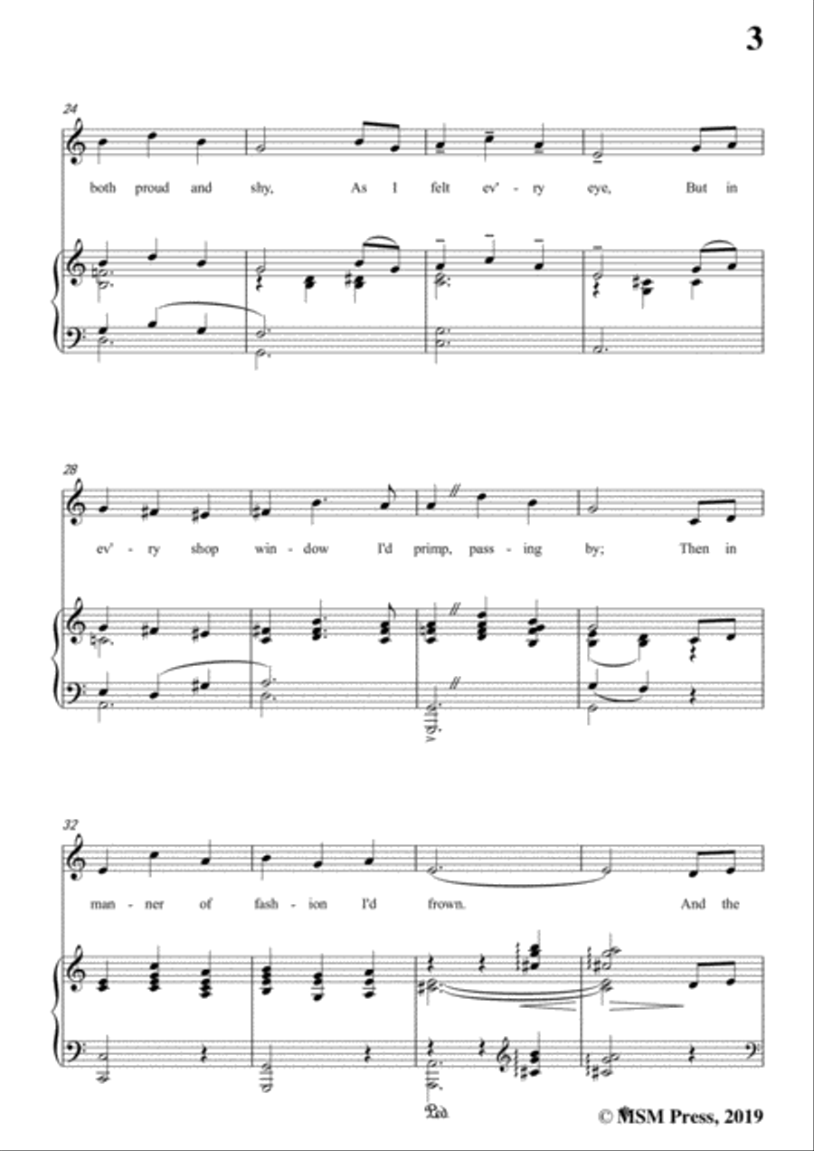 Harry Tierney-Alice Blue Gown,in C Major,for Voice and Piano Voice Solo scores gallery preview page 5