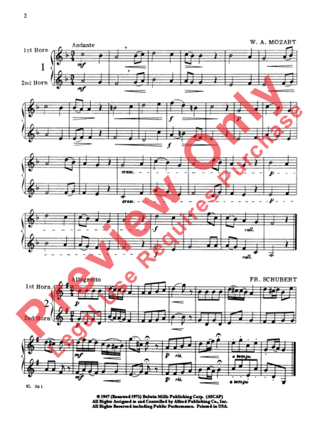 Sixty French Horn Duets, Book 1 image number null