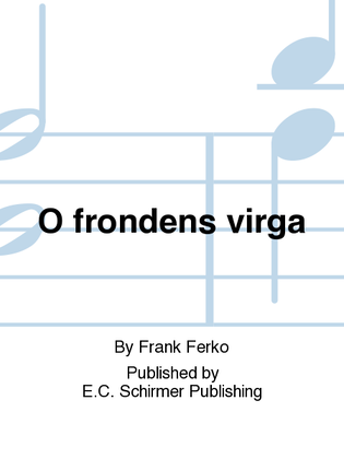 Book cover for Six Marian Motets: 6. O frondens virga