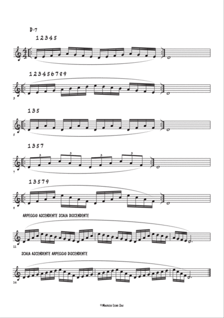 Le Scale Doriche Per Tutti I Sassofoni Alto Saxophone scores gallery preview page 4