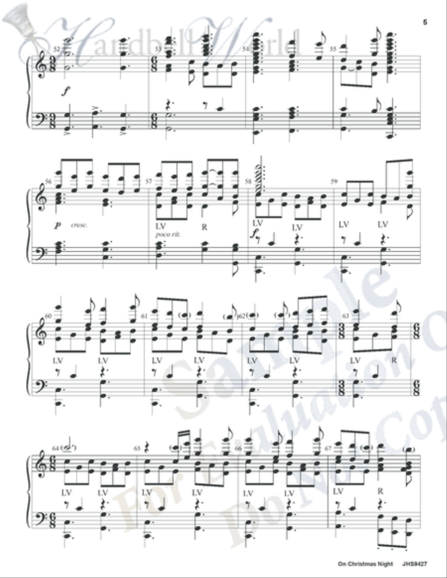On Christmas Night On Christmas Night 5-Octaves scores gallery preview page 4