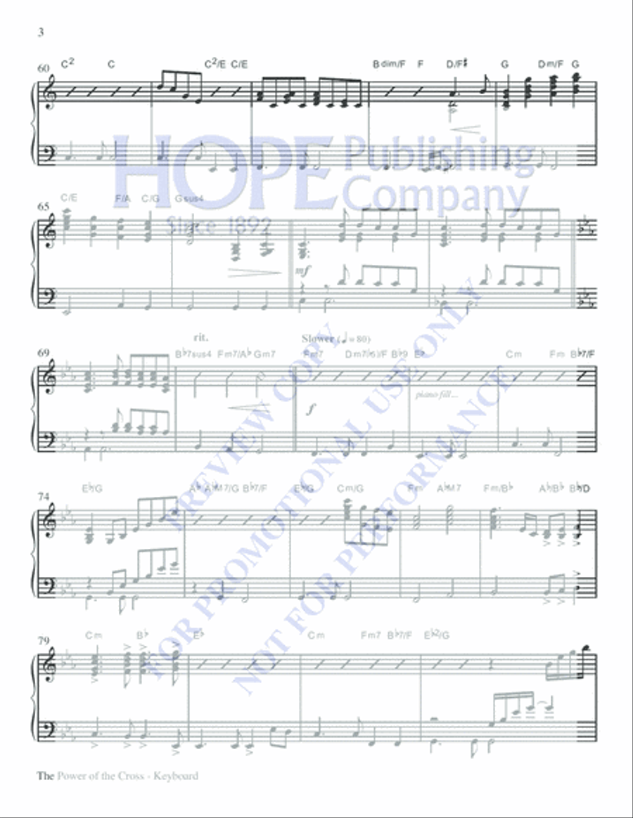 The Power of the Cross Choir scores gallery preview page 9