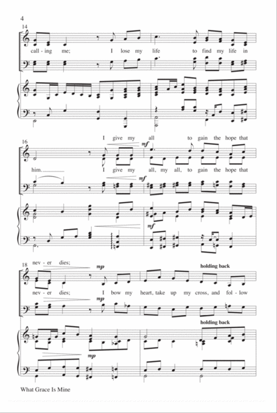 What Grace Is Mine 4-Part scores gallery preview page 4