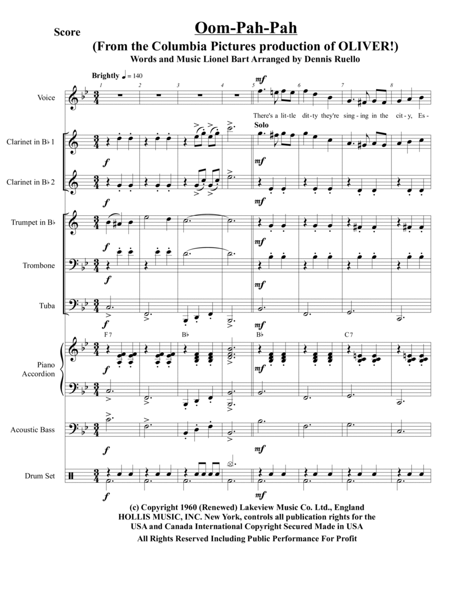 Oom-pah-pah Small Ensemble scores gallery preview page 1