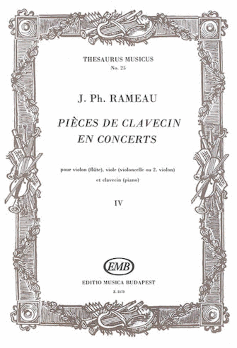 Pieces De Clavecin en Concerts - Volume 4 Piano Trio scores gallery preview page 1