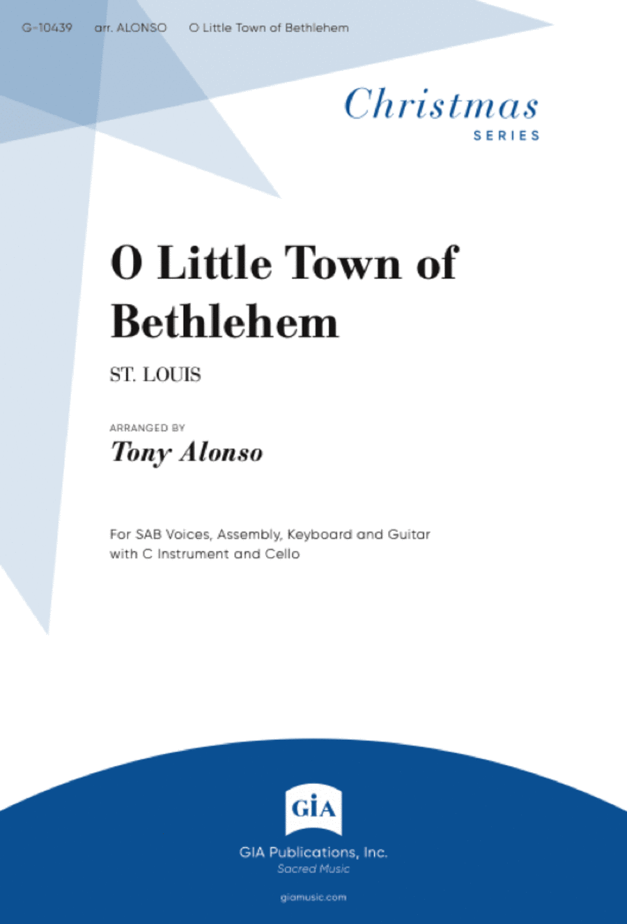 O Little Town of Bethlehem 3-Part scores gallery preview page 1
