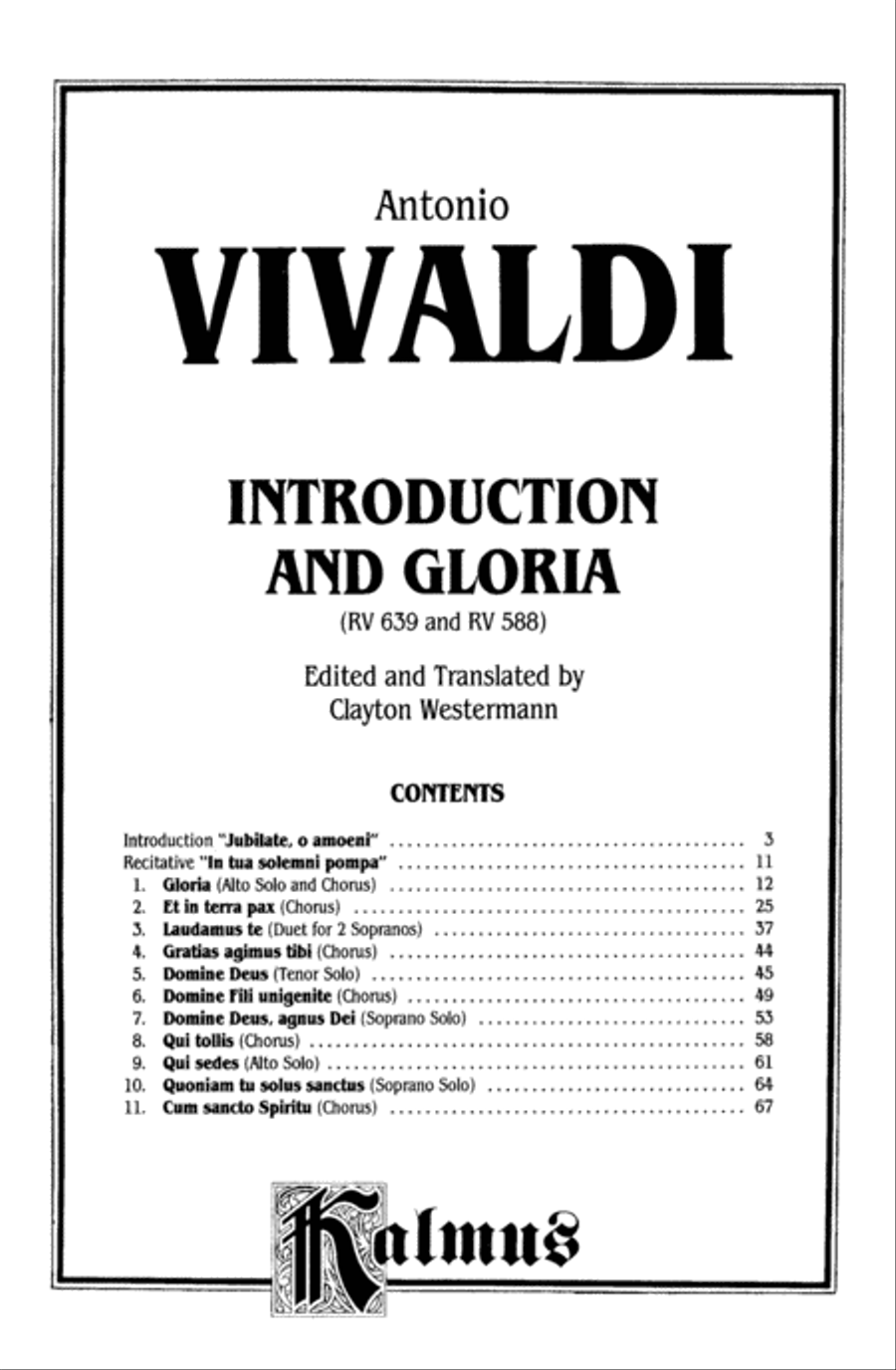 Introduction and Gloria 4-Part scores gallery preview page 2