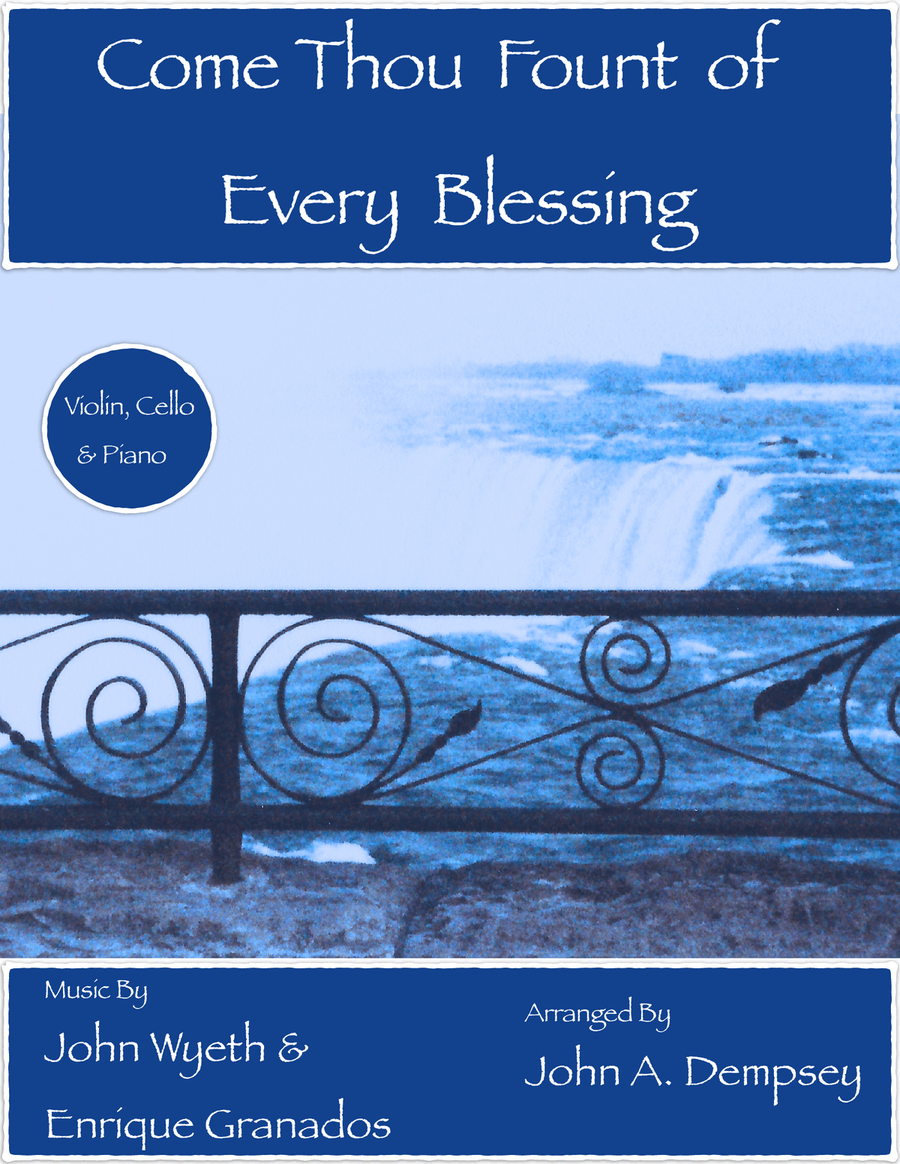 Come Thou Fount of Every Blessing (Piano Trio): Violin, Cello and Piano Piano Trio scores gallery preview page 1