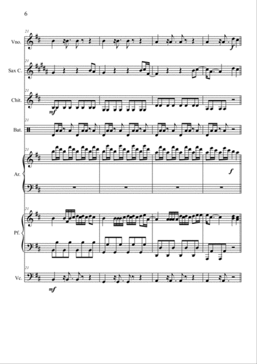 Despacito Despacito Large Ensemble scores gallery preview page 6