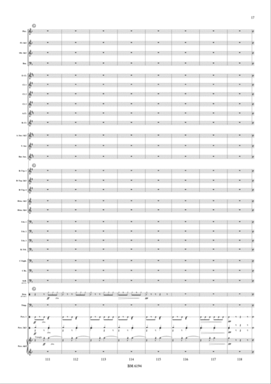Circus Town Parade March for Wind Band Concert Band scores gallery preview page 18