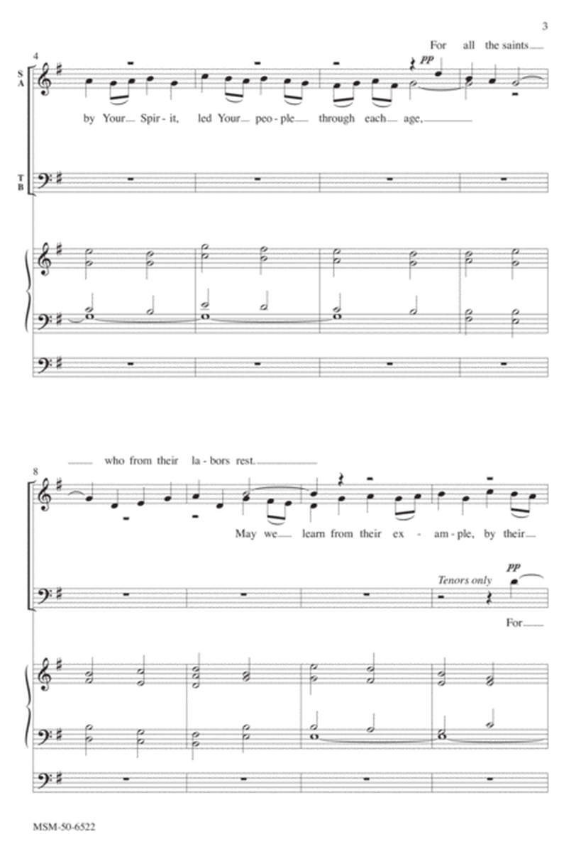 God of Past, Who By Your Spirit (Downloadable Choral Score)