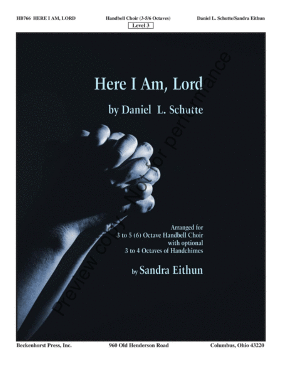 Here I Am, Lord - Eithun 6-Octaves scores gallery preview page 2