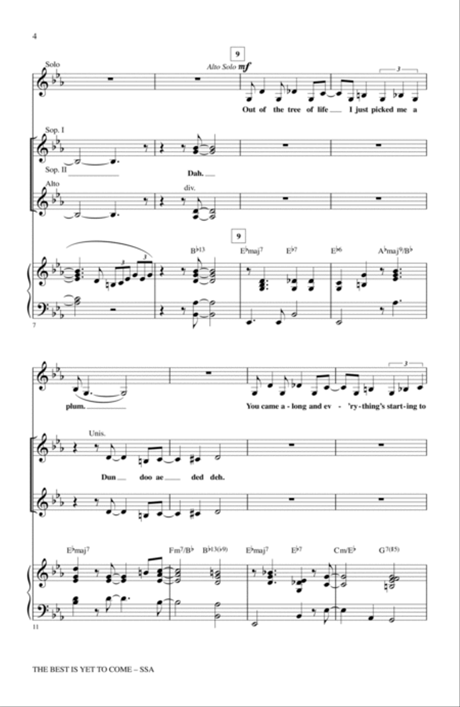 The Best Is Yet To Come SSA scores gallery preview page 2