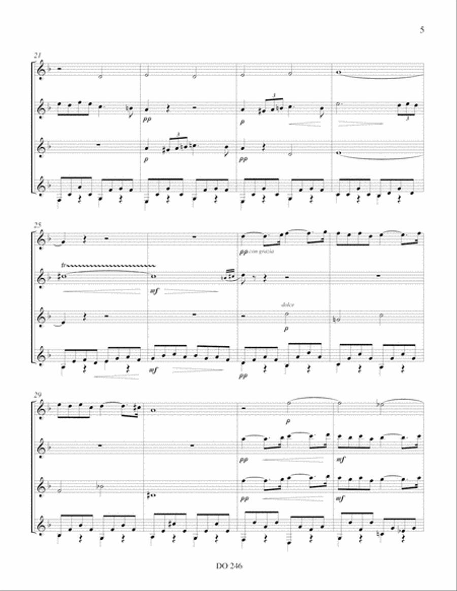 Pavane & Sicilienne Guitar Ensemble scores gallery preview page 5