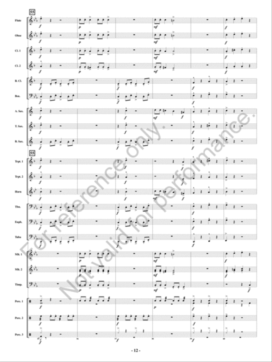 Cerberus Concert Band scores gallery preview page 13