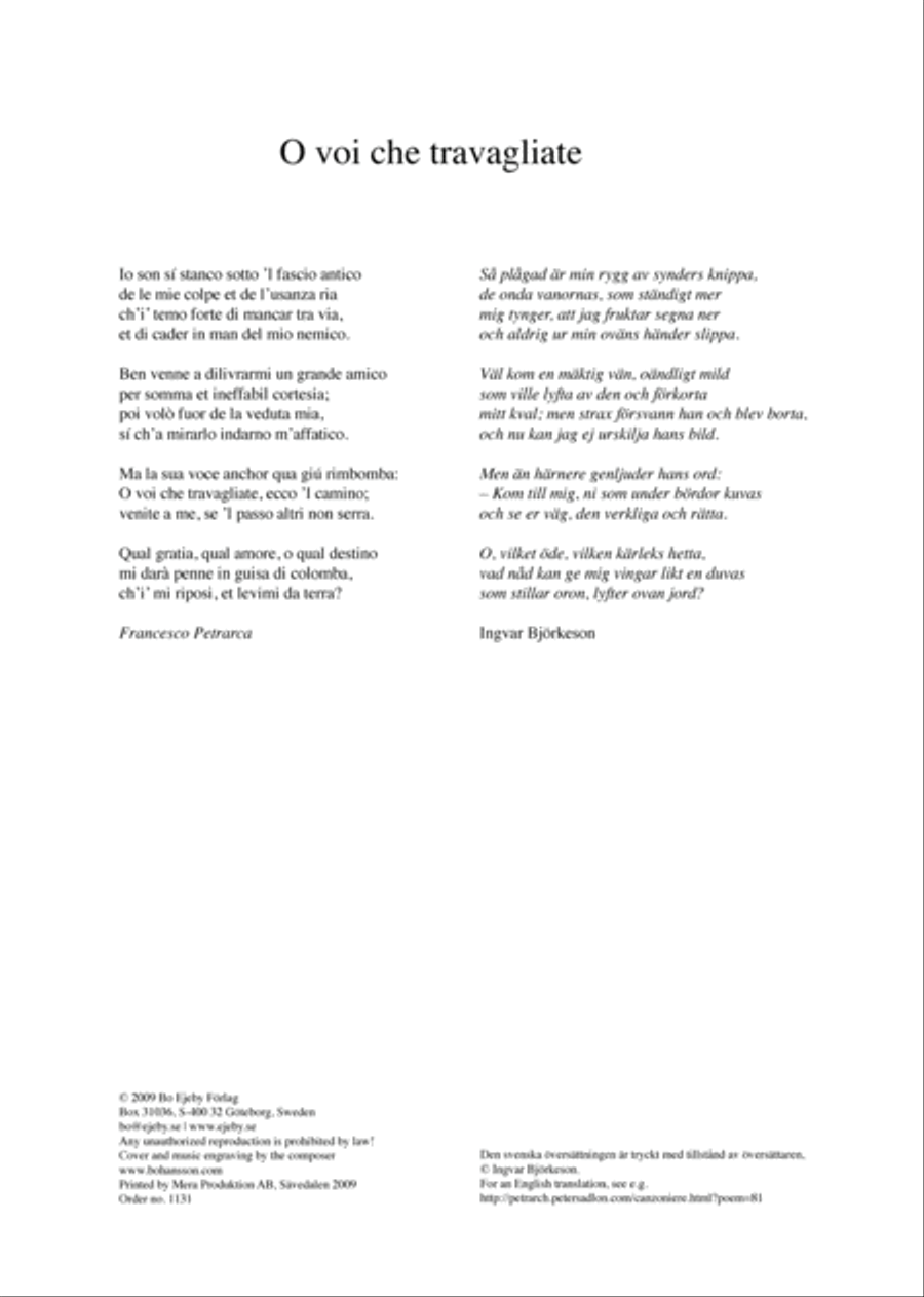 O voi que travagliate O voi que travagliate Choir scores gallery preview page 2