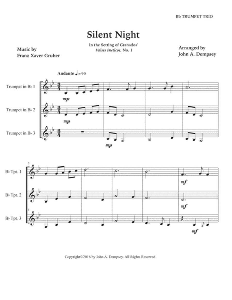 Silent Night (Trumpet Trio) image number null