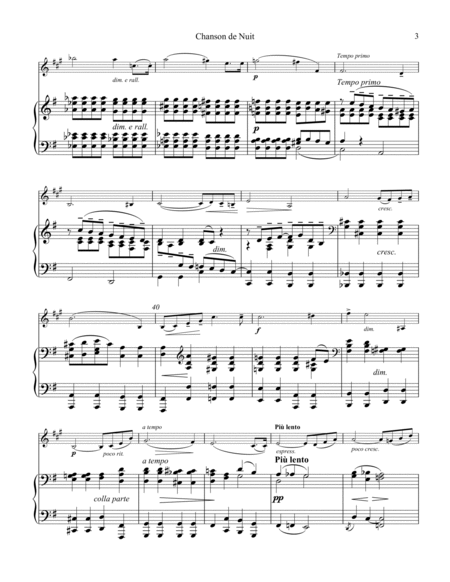 Chanson de Nuit and Chanson de Matin Op. 15 for clarinet in Bb and piano image number null