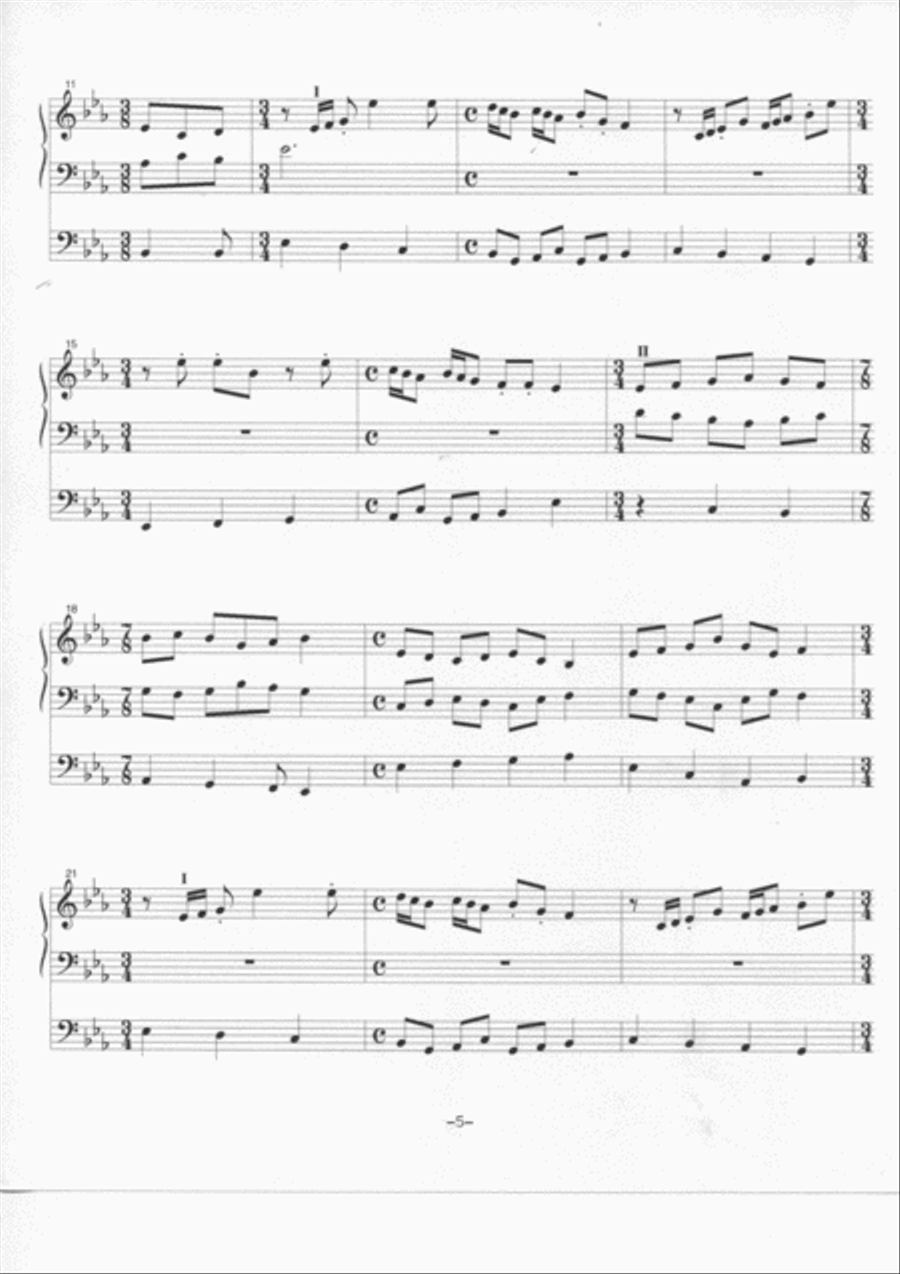 Nine Hymn Preludes for Organ Organ Solo scores gallery preview page 6