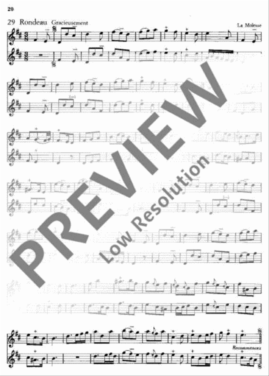 55 Easy Pieces Flute Duet scores gallery preview page 21