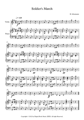 Soldier's March - Robert Schumann (Violin + Piano)
