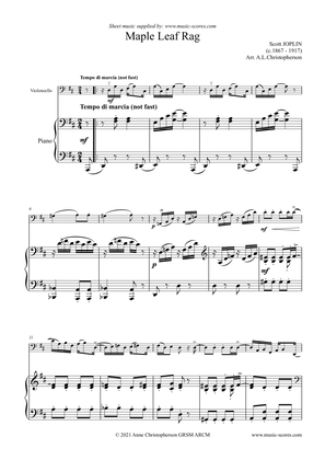 Maple Leaf Rag - Cello and Piano