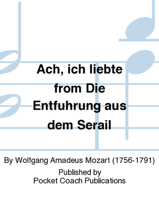 Book cover for Ach, ich liebte from Die Entfuhrung aus dem Serail
